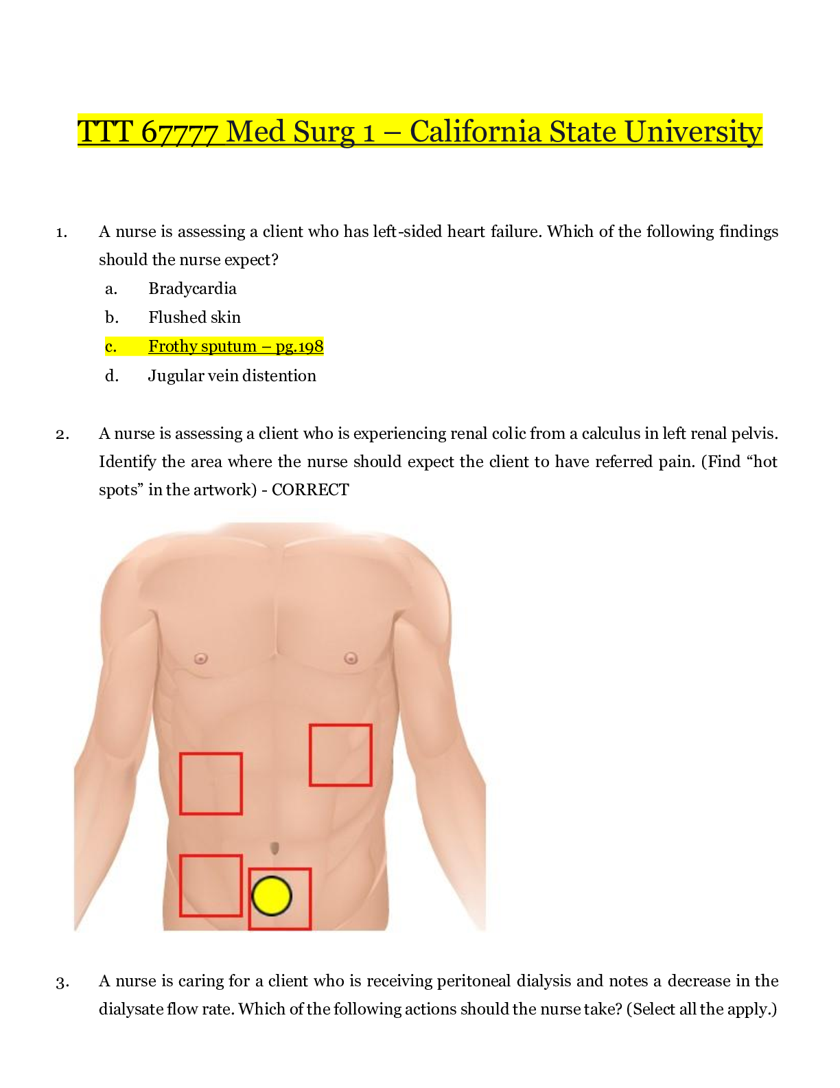 Preview image for TTT 67777 Med Surg 1_Graded A | TTT67777 Med Surg 1_2020